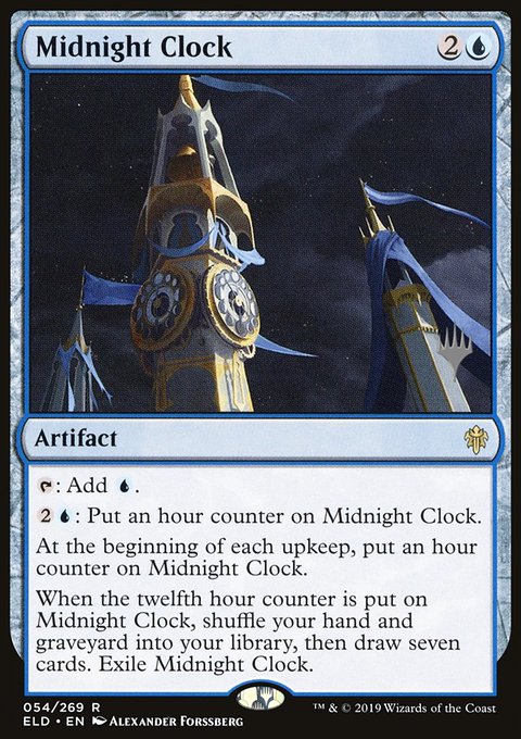 Midnight Clock, Throne of Eldraine Promos #54p, Magic: The Gathering card