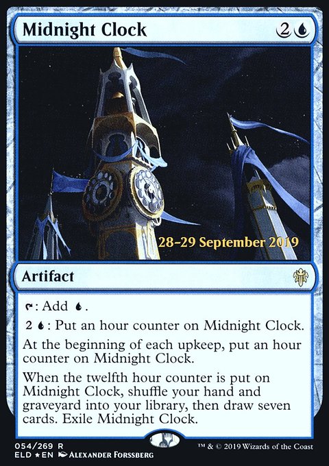Midnight Clock, Throne of Eldraine Promos #54s, Magic: The Gathering card