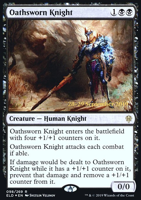 Oathsworn Knight, Throne of Eldraine Promos #98s, Magic: The Gathering card