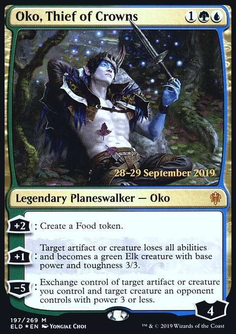 Oko, Thief of Crowns, Throne of Eldraine Promos #197s, Magic: The Gathering card