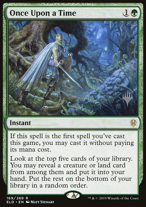 Once Upon a Time, Throne of Eldraine Promos #169p, Magic: The Gathering card