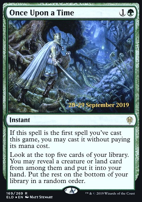 Once Upon a Time, Throne of Eldraine Promos #169s, Magic: The Gathering card
