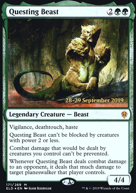 Questing Beast, Throne of Eldraine Promos #171s, Magic: The Gathering card