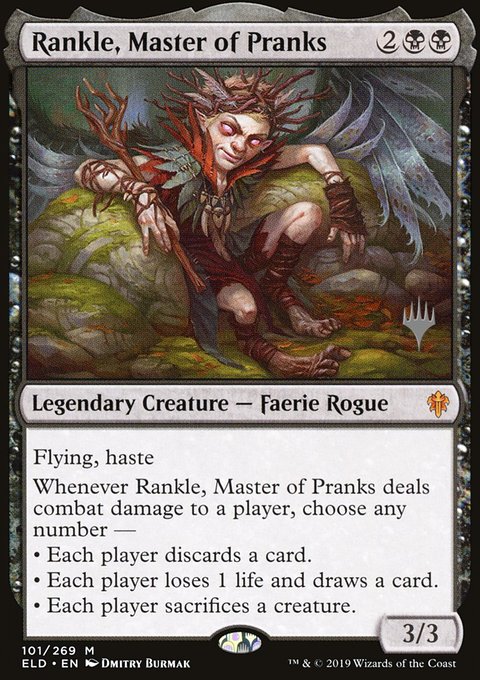Rankle, Master of Pranks, Throne of Eldraine Promos #101p, Magic: The Gathering card