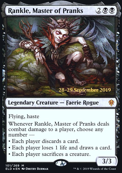 Rankle, Master of Pranks, Throne of Eldraine Promos #101s, Magic: The Gathering card