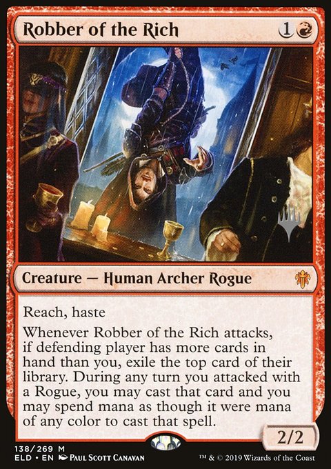 Robber of the Rich, Throne of Eldraine Promos #138p, Magic: The Gathering card