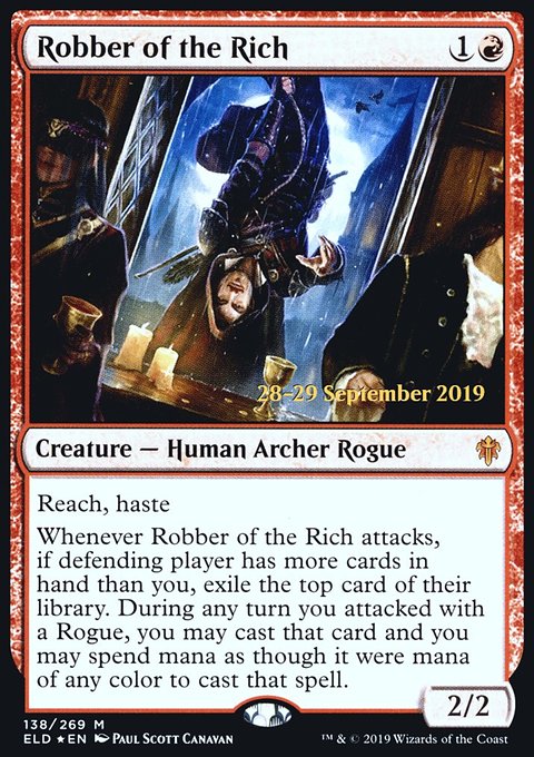 Robber of the Rich, Throne of Eldraine Promos #138s, Magic: The Gathering card