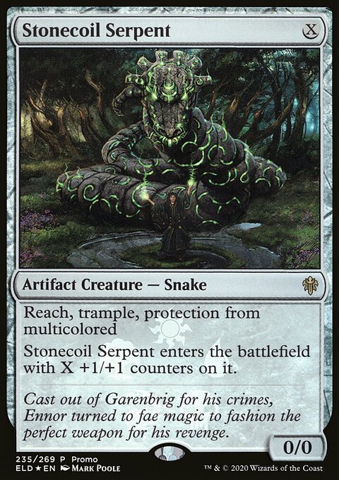 Stonecoil Serpent, Throne of Eldraine Promos #235★, Magic: The Gathering card
