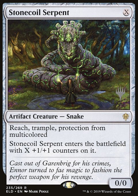 Stonecoil Serpent, Throne of Eldraine Promos #235p, Magic: The Gathering card