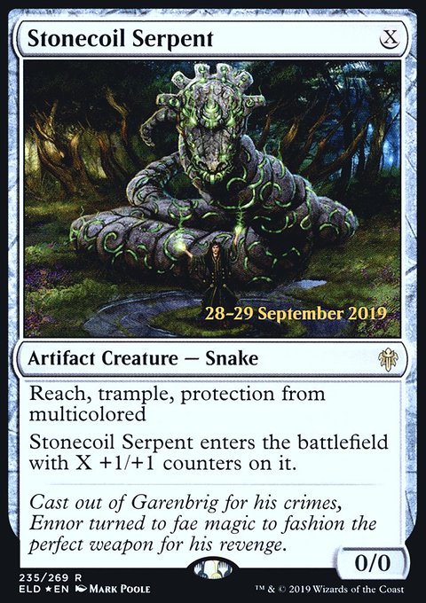 Stonecoil Serpent, Throne of Eldraine Promos #235s, Magic: The Gathering card