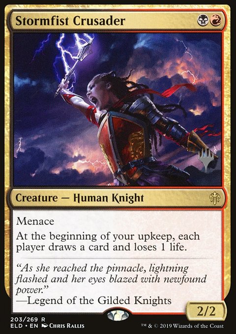 Stormfist Crusader, Throne of Eldraine Promos #203p, Magic: The Gathering card