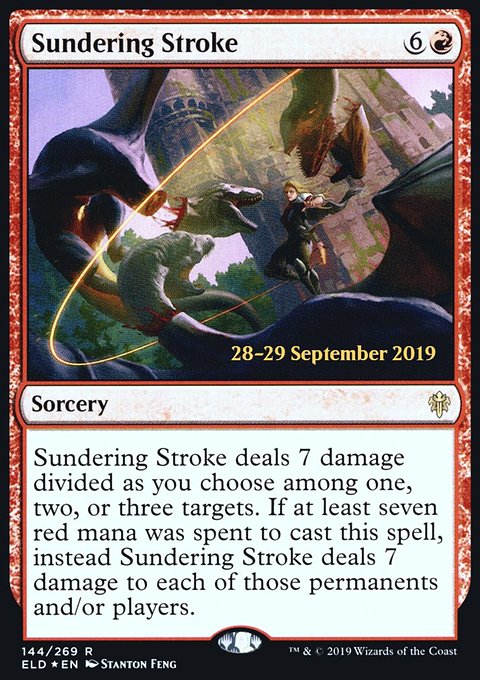 Sundering Stroke, Throne of Eldraine Promos #144s, Magic: The Gathering card