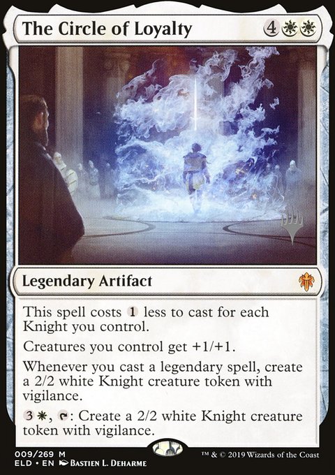 The Circle of Loyalty, Throne of Eldraine Promos #9p, Magic: The Gathering card