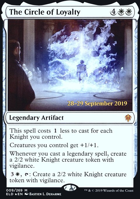 The Circle of Loyalty, Throne of Eldraine Promos #9s, Magic: The Gathering card