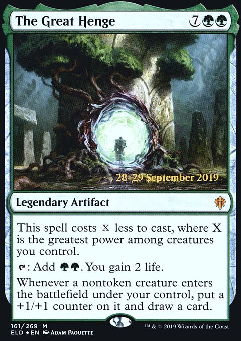 The Great Henge, Throne of Eldraine Promos #161s, Magic: The Gathering card