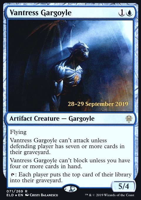 Vantress Gargoyle, Throne of Eldraine Promos #71s, Magic: The Gathering card