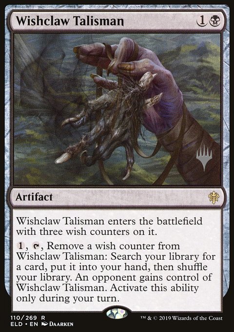 Wishclaw Talisman, Throne of Eldraine Promos #110p, Magic: The Gathering card