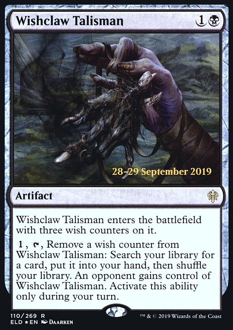 Wishclaw Talisman, Throne of Eldraine Promos #110s, Magic: The Gathering card