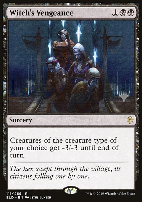 Witch's Vengeance, Throne of Eldraine Promos #111p, Magic: The Gathering card