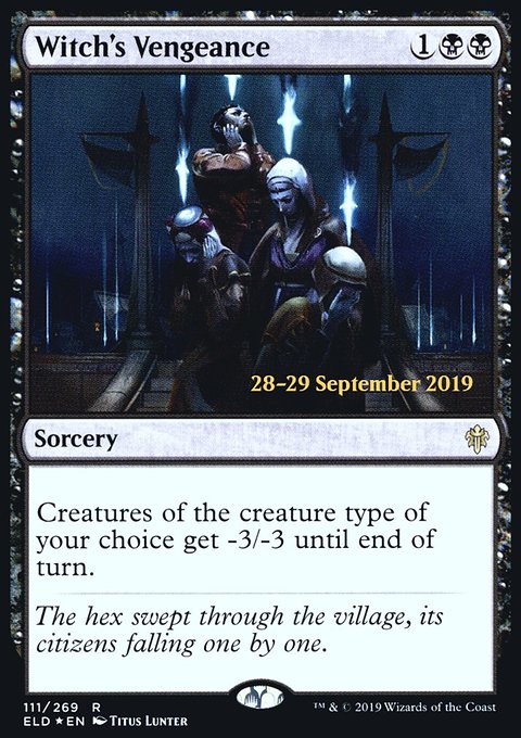 Witch's Vengeance, Throne of Eldraine Promos #111s, Magic: The Gathering card