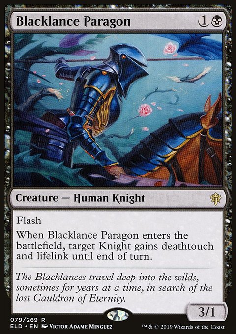 Blacklance Paragon, Throne of Eldraine #79, Magic: The Gathering card