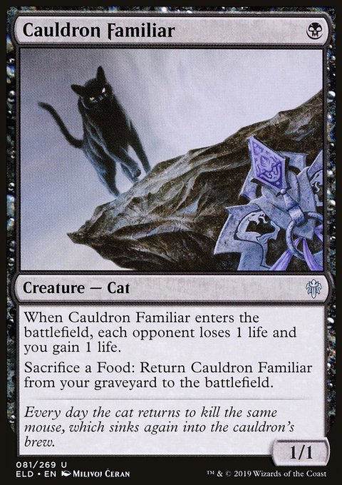 Cauldron Familiar, Throne of Eldraine #81, Magic: The Gathering card