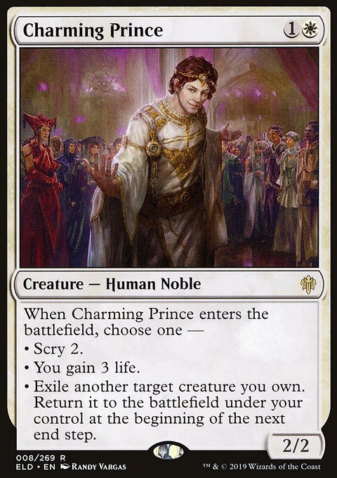 Charming Prince, Throne of Eldraine #8, Magic: The Gathering card