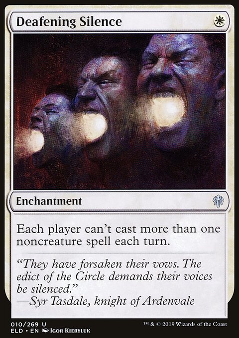 Deafening Silence, Throne of Eldraine #10, Magic: The Gathering card