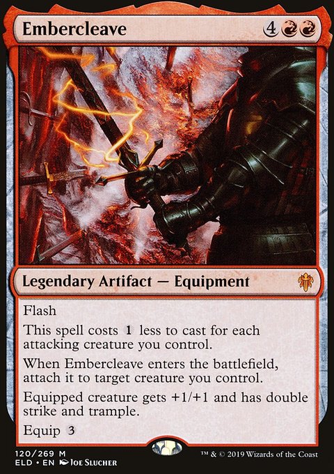Embercleave, Throne of Eldraine #120, Magic: The Gathering card