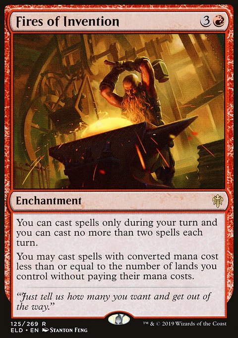Fires of Invention, Throne of Eldraine #125, Magic: The Gathering card