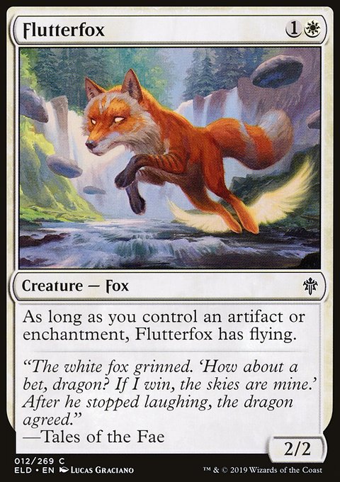Flutterfox, Throne of Eldraine #12, Magic: The Gathering card