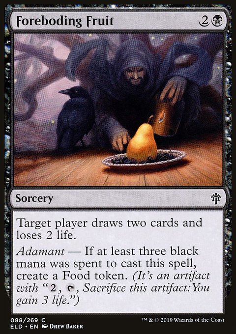 Foreboding Fruit, Throne of Eldraine #88, Magic: The Gathering card