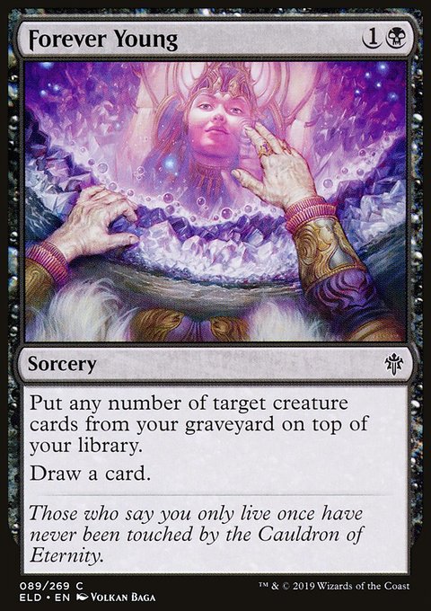 Forever Young, Throne of Eldraine #89, Magic: The Gathering card