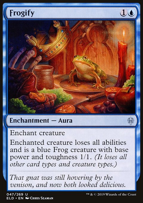 Frogify, Throne of Eldraine #47, Magic: The Gathering card