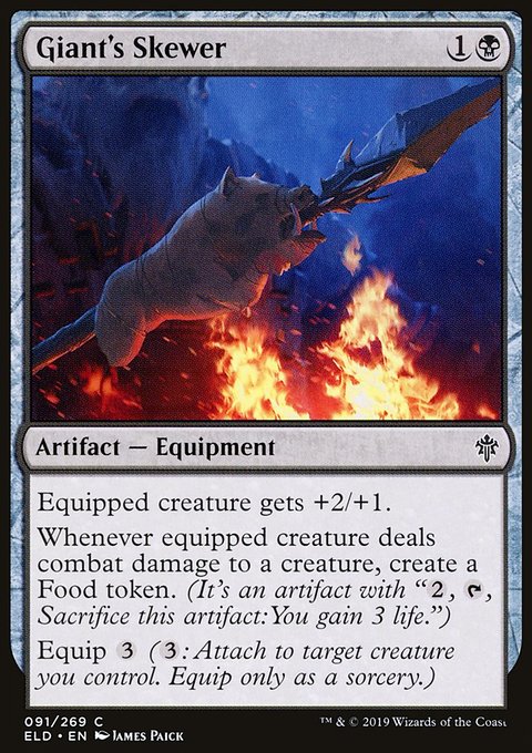 Giant's Skewer, Throne of Eldraine #91, Magic: The Gathering card