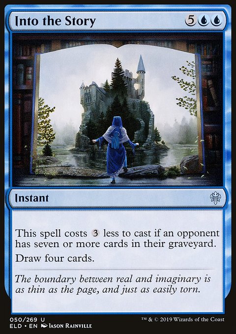Into the Story, Throne of Eldraine #50, Magic: The Gathering card
