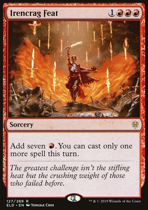 Irencrag Feat, Throne of Eldraine #127, Magic: The Gathering card