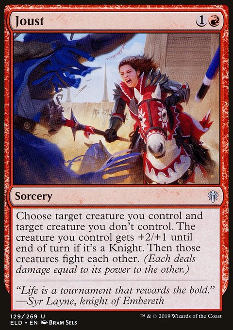 Joust, Throne of Eldraine #129, Magic: The Gathering card