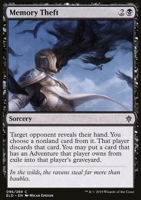Memory Theft, Throne of Eldraine #96, Magic: The Gathering card