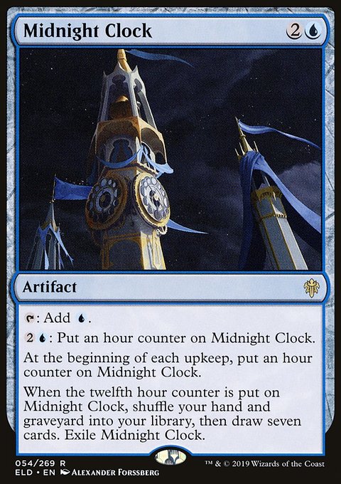 Midnight Clock, Throne of Eldraine #54, Magic: The Gathering card