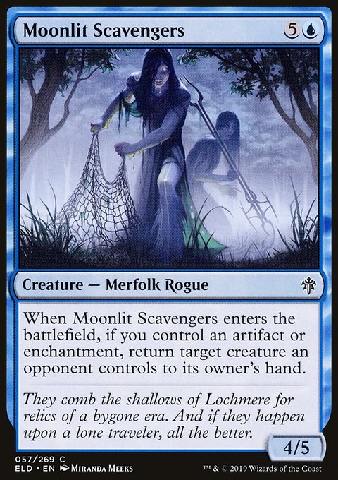 Moonlit Scavengers, Throne of Eldraine #57, Magic: The Gathering card