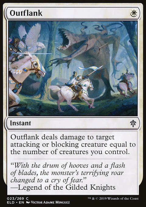 Outflank, Throne of Eldraine #23, Magic: The Gathering card