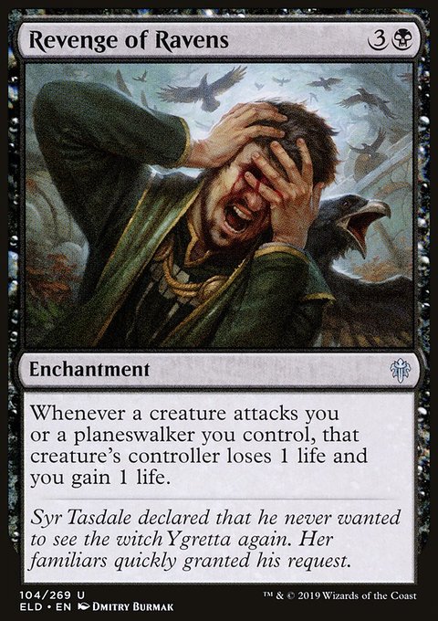 Revenge of Ravens, Throne of Eldraine #104, Magic: The Gathering card