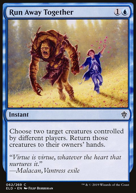 Run Away Together, Throne of Eldraine #62, Magic: The Gathering card