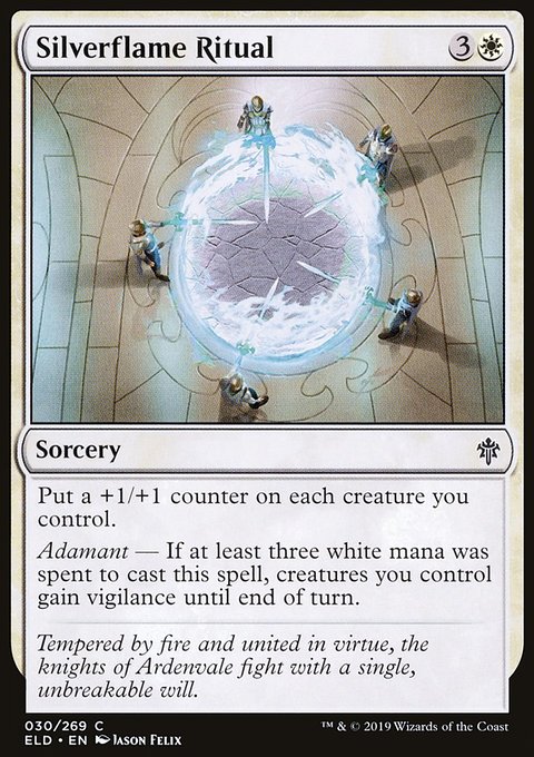 Silverflame Ritual, Throne of Eldraine #30, Magic: The Gathering card
