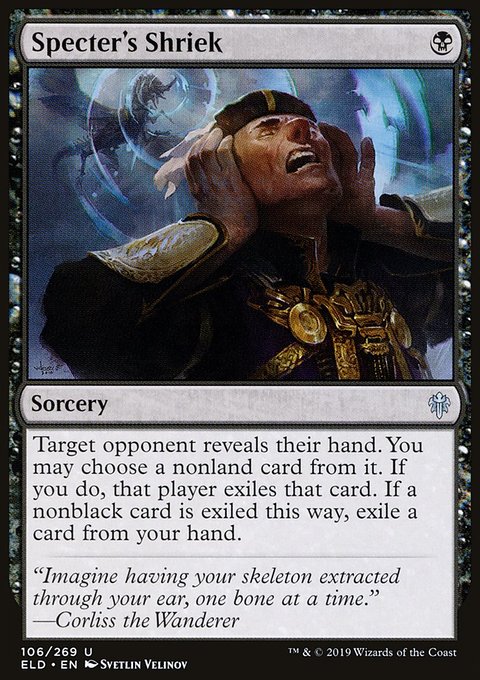 Specter's Shriek, Throne of Eldraine #106, Magic: The Gathering card