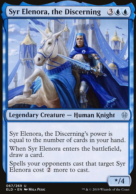 Syr Elenora, the Discerning, Throne of Eldraine #67, Magic: The Gathering card