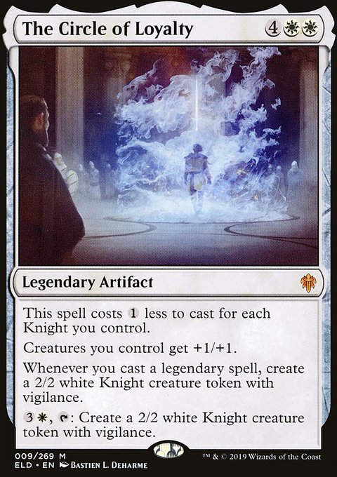 The Circle of Loyalty, Throne of Eldraine #9, Magic: The Gathering card