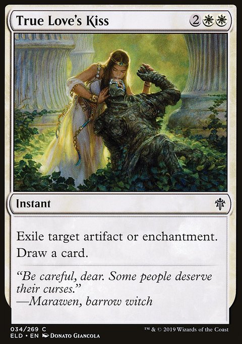 True Love's Kiss, Throne of Eldraine #34, Magic: The Gathering card