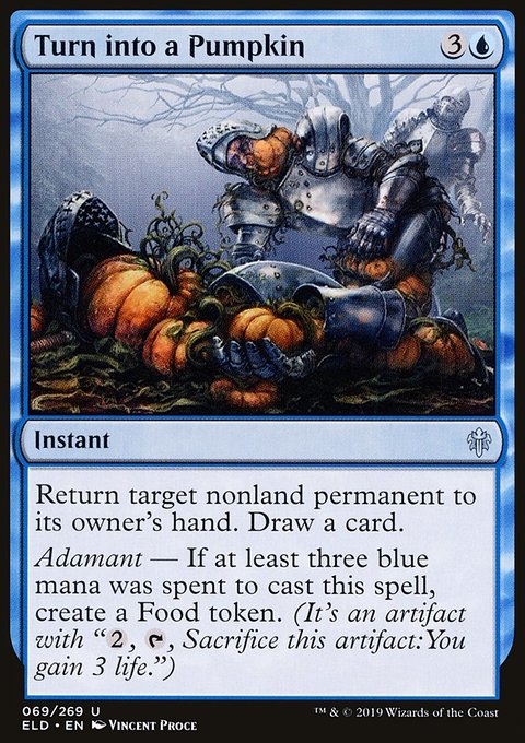 Turn into a Pumpkin, Throne of Eldraine #69, Magic: The Gathering card